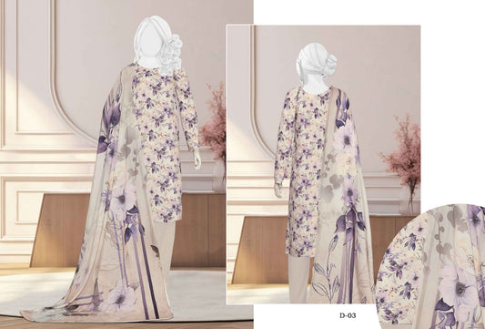 Hoorian Anchal | Festive Lawn 3PC Set